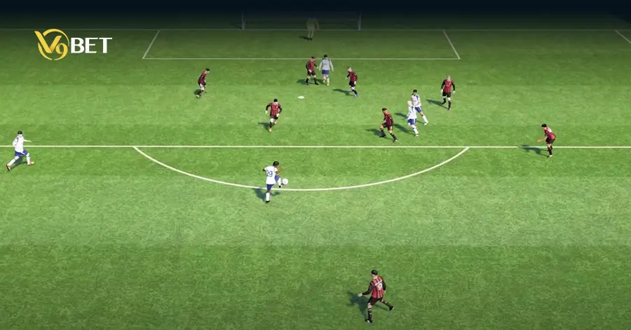Virtual football match simulation generated by algorithm