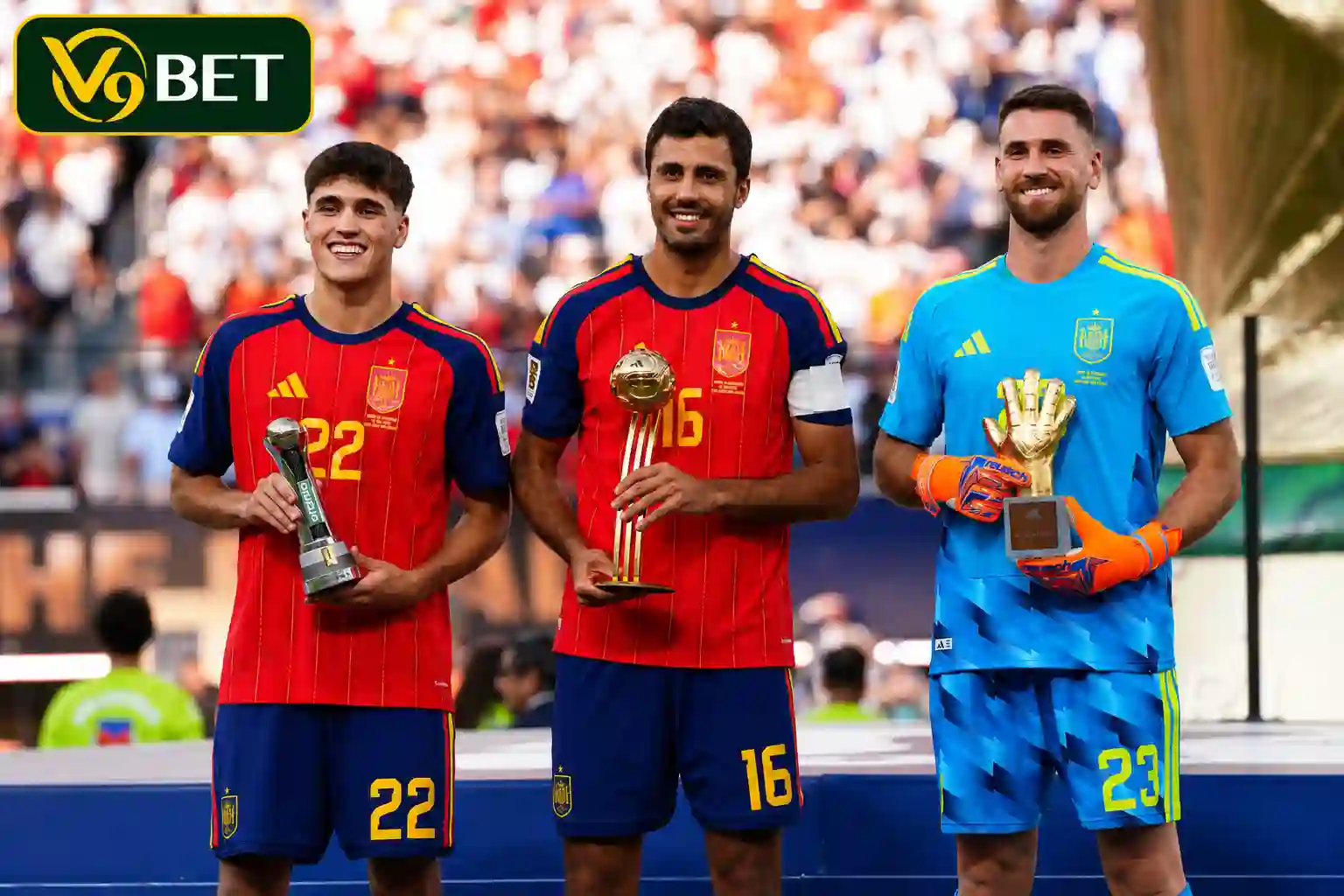 Three Spanish footballers won individual awards at the 2026 World Cup.